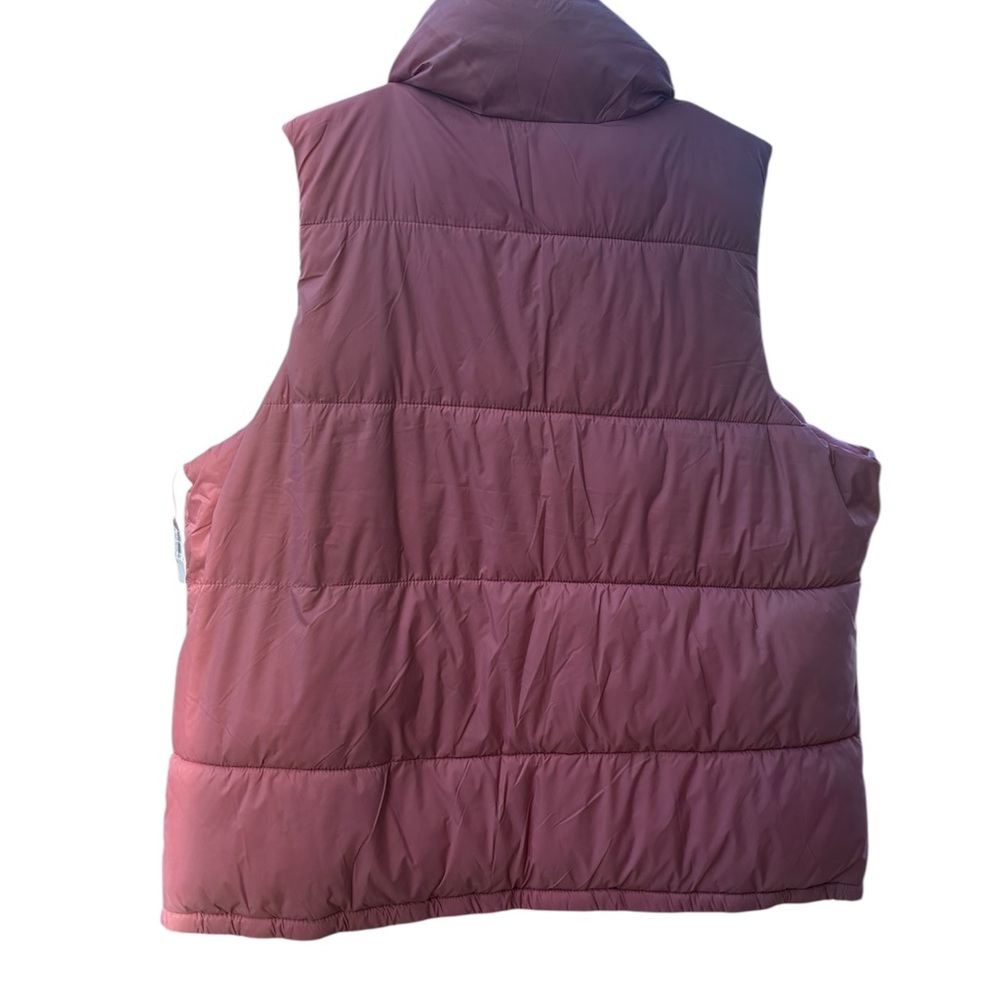 Dusty Rose Puffer Vest XL Lightweight Quilted Zip Jacket - Picture 2 of 4